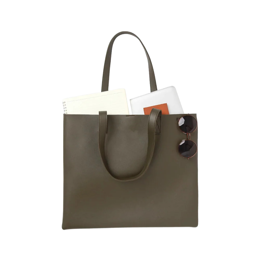 Custom Landscape Leather Tote Bag 1