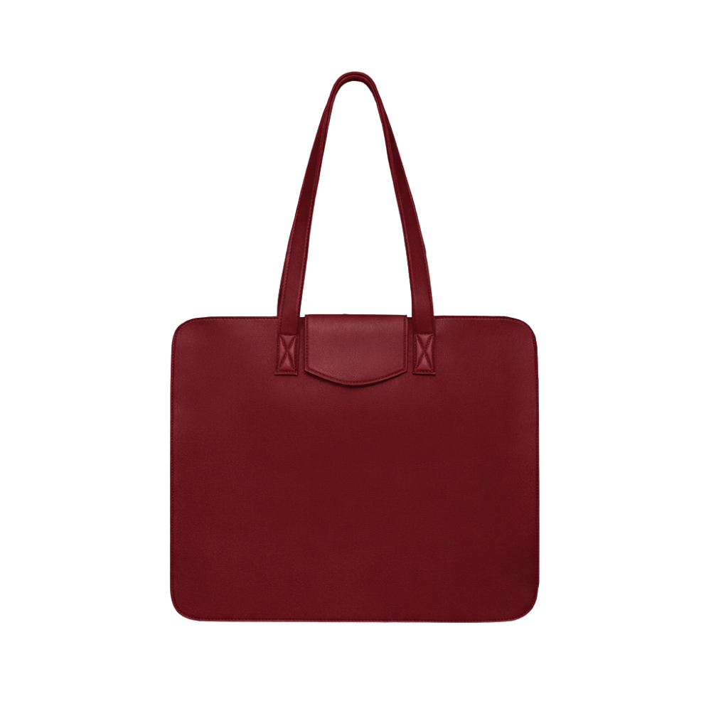 Custom Landscape Leather Tote Bag 2