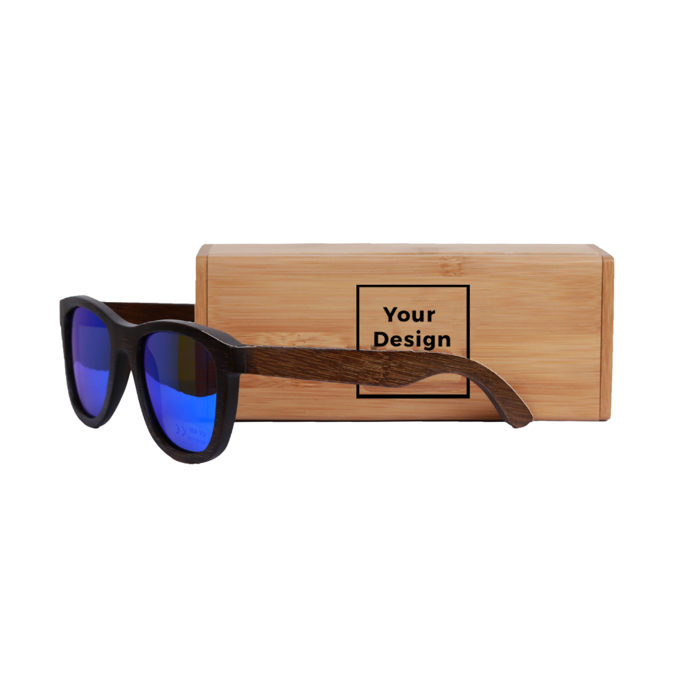 Custom Bamboo Sunglasses with Case