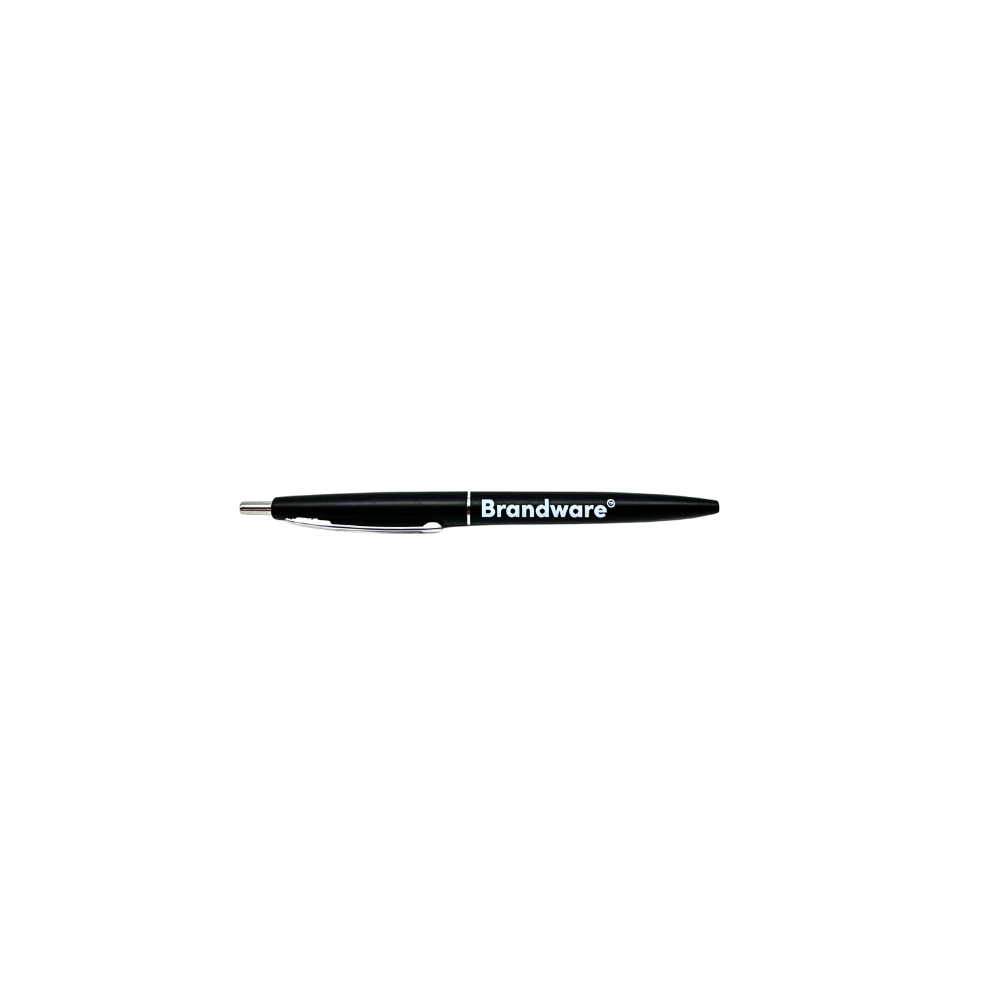 Black pen with 'Brandware' logo on a white background