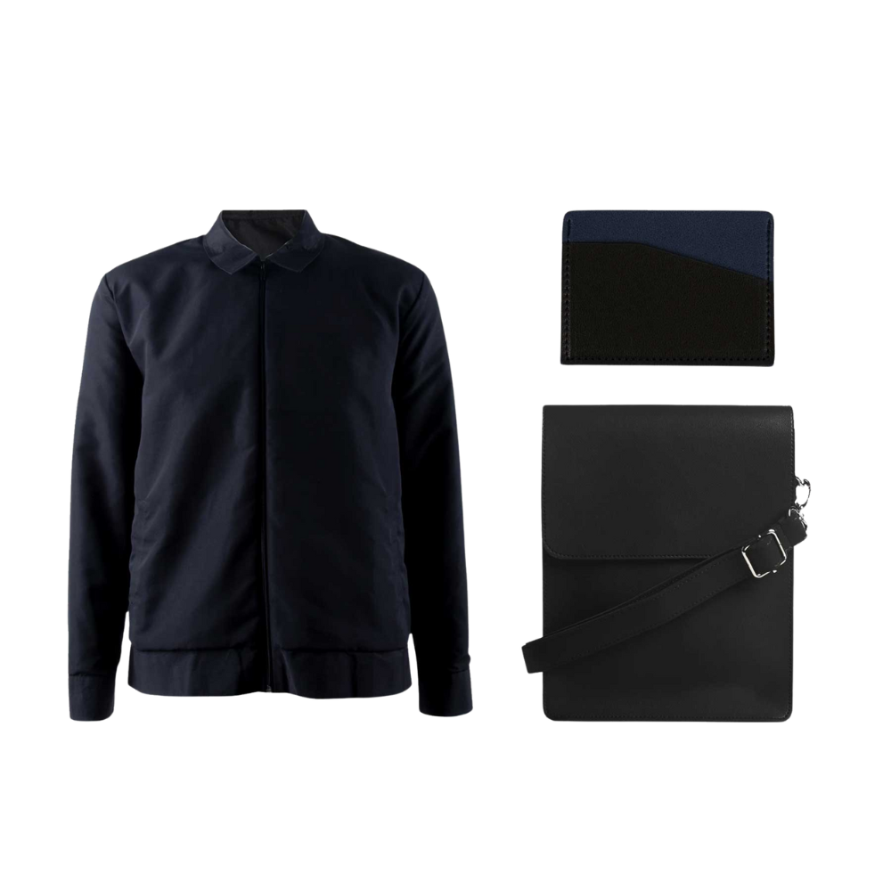 Corporate Jacket + Cross Body Bag + Card Holder