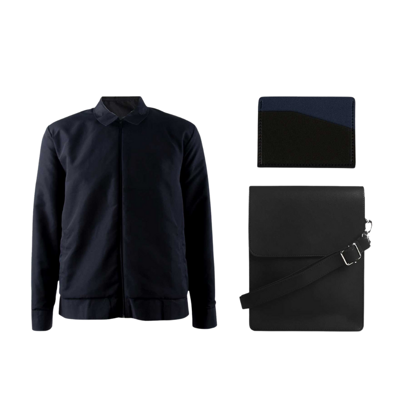Corporate Jacket + Cross Body Bag + Card Holder