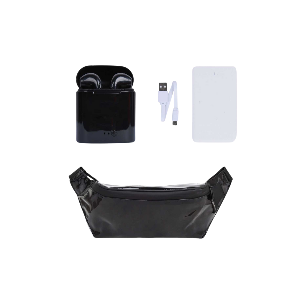 Fanny Pack + Earphone + Power Bank