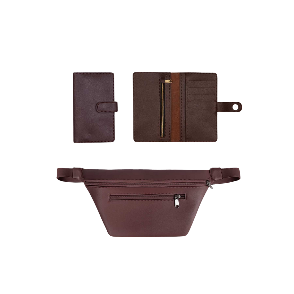 Leather Fanny Pack + Wallet