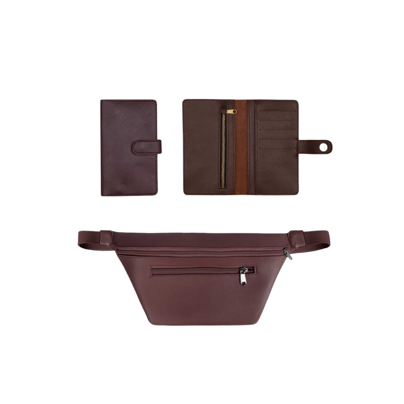 Leather Fanny Pack + Wallet