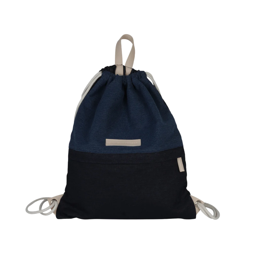 Denim Drawstring Bag