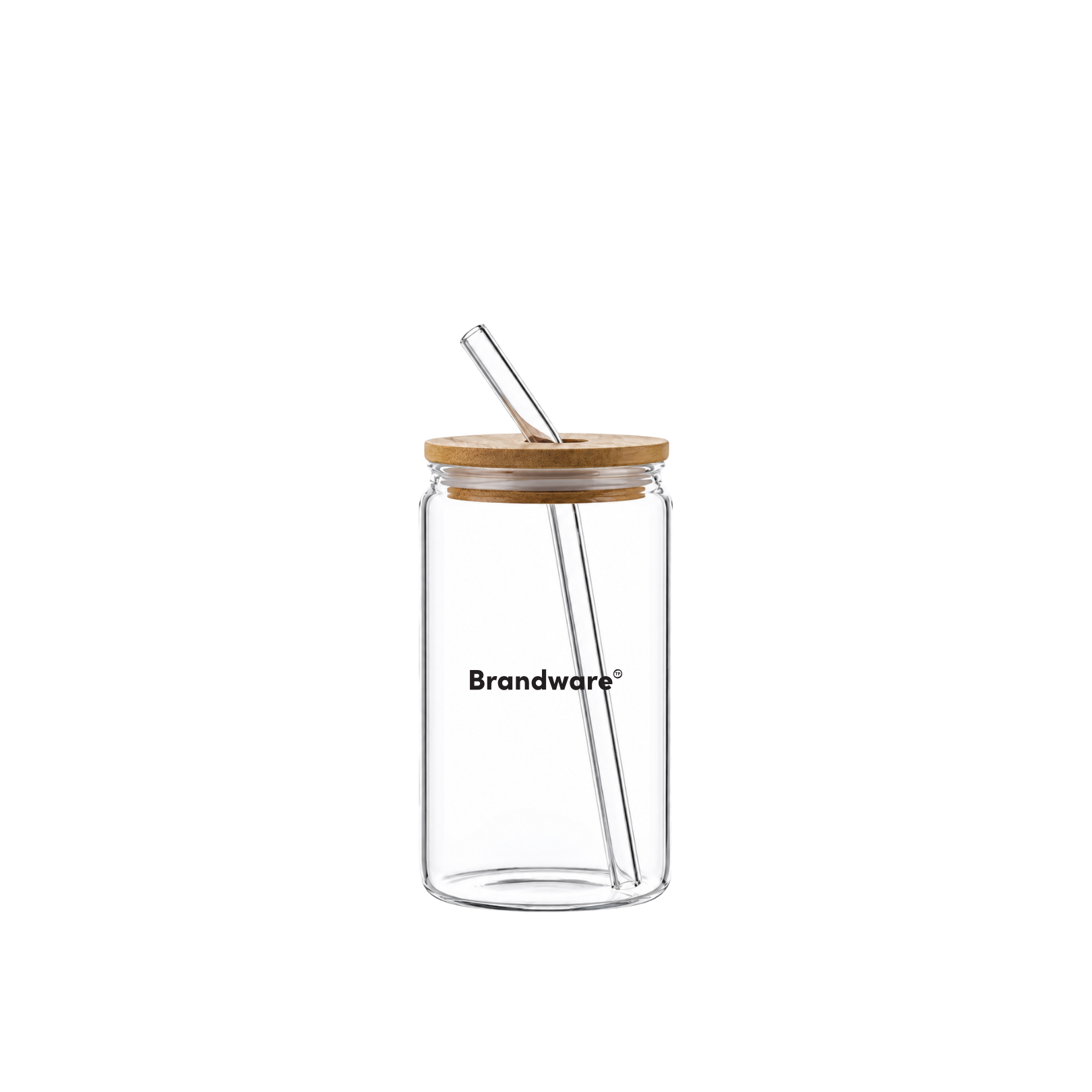 Glass Tumbler with Wooden Lid