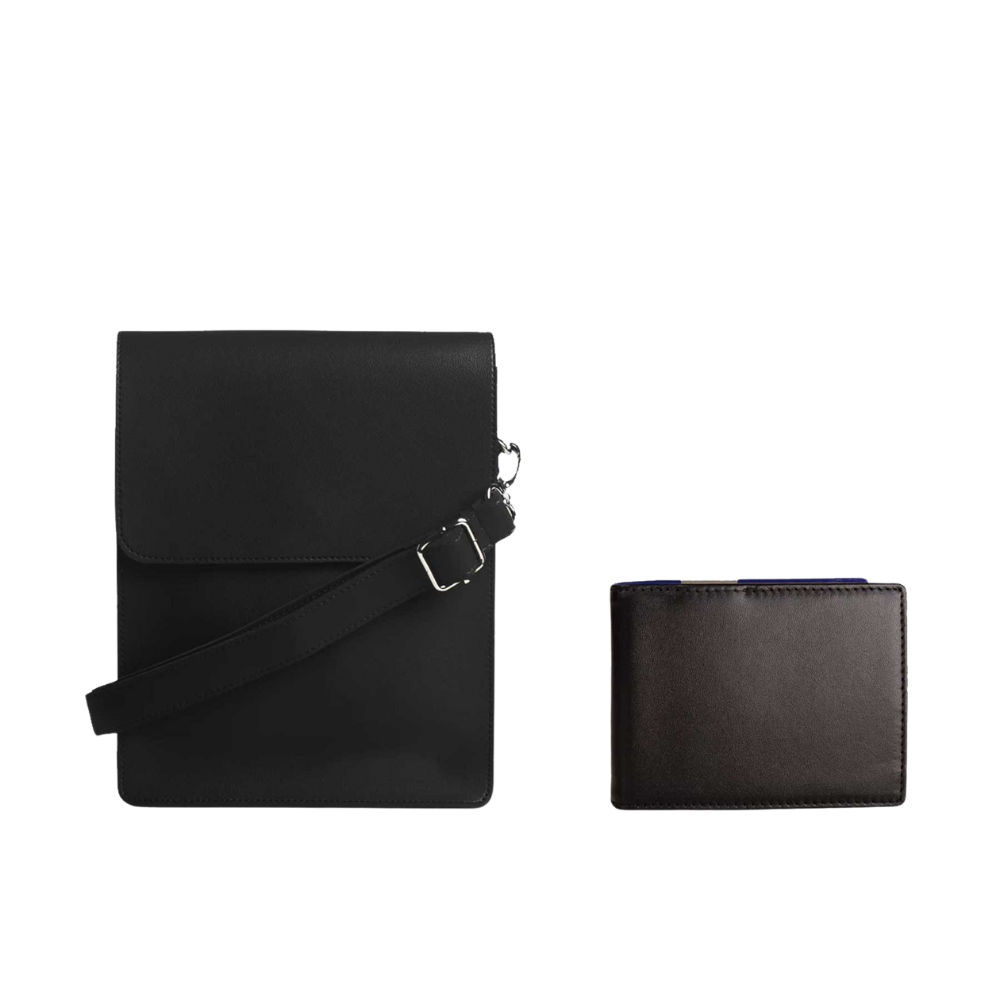 Leather Cross Body Bag + Wallet