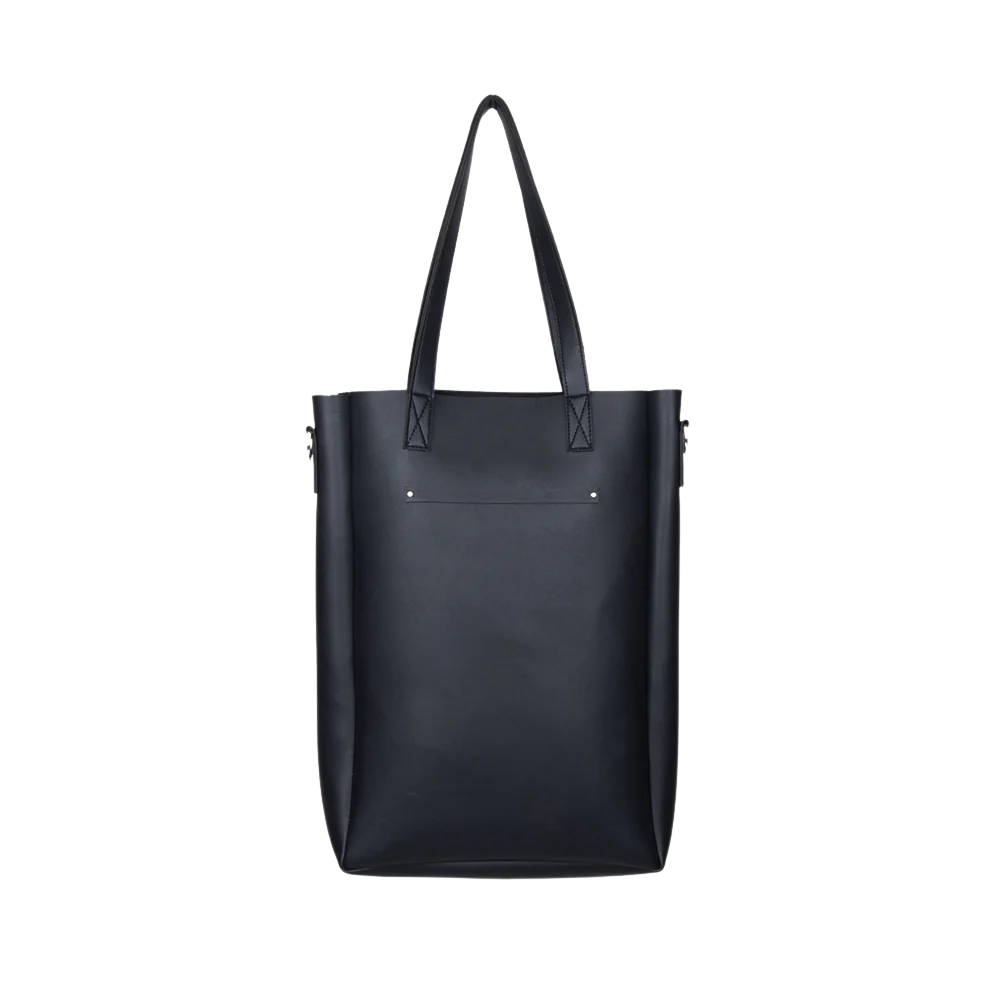 Leather Tote Bag with Sling