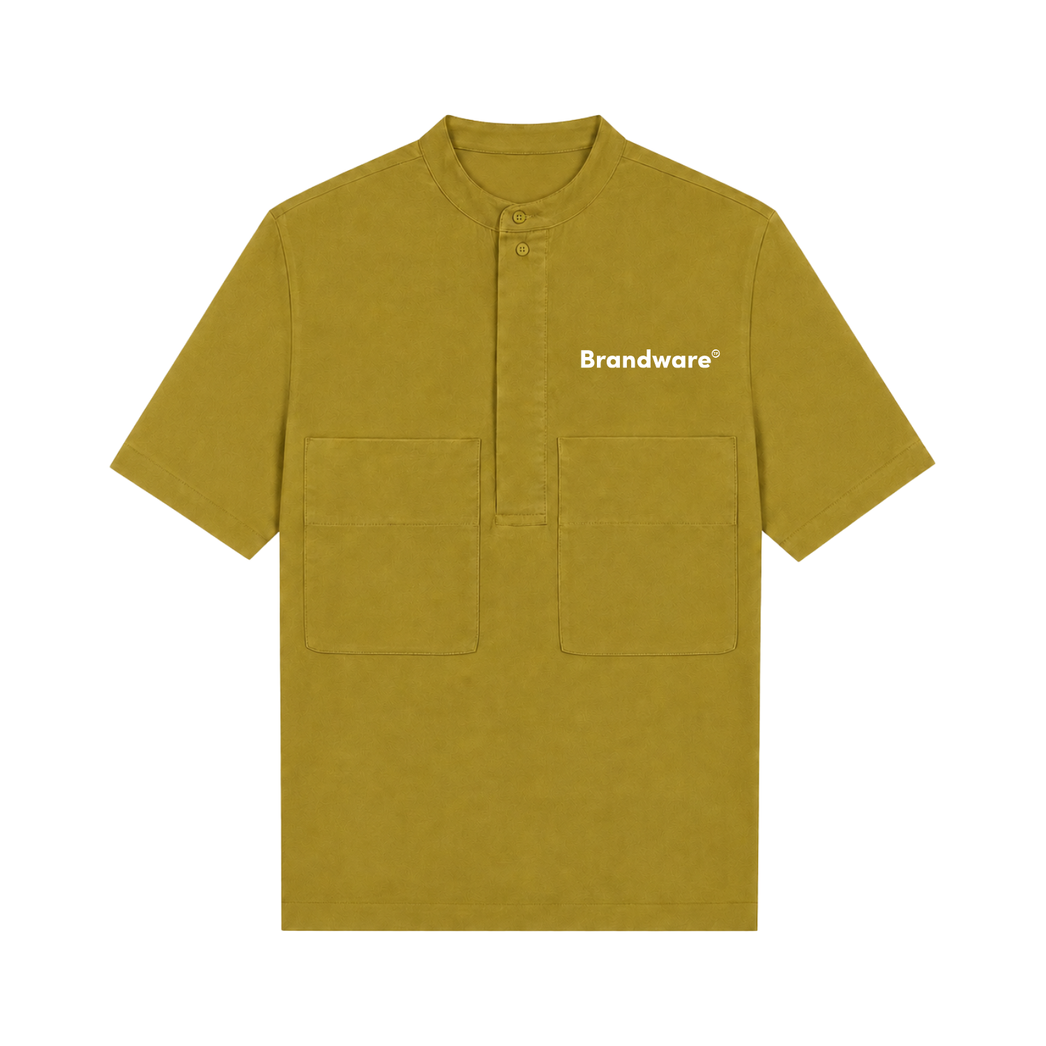 Mandarin Collar Polo Shirt 2