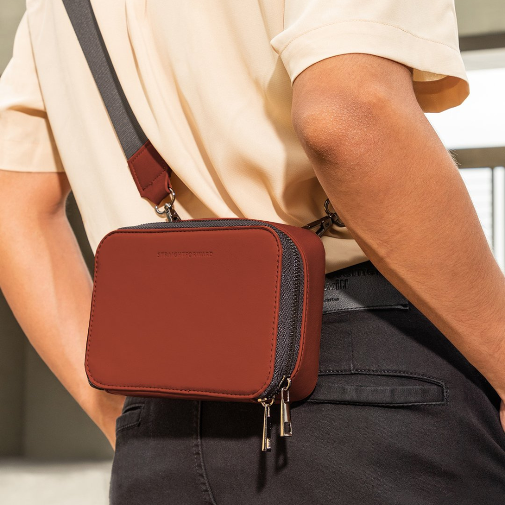 Custom Leather Mini Clutch Sling Bag