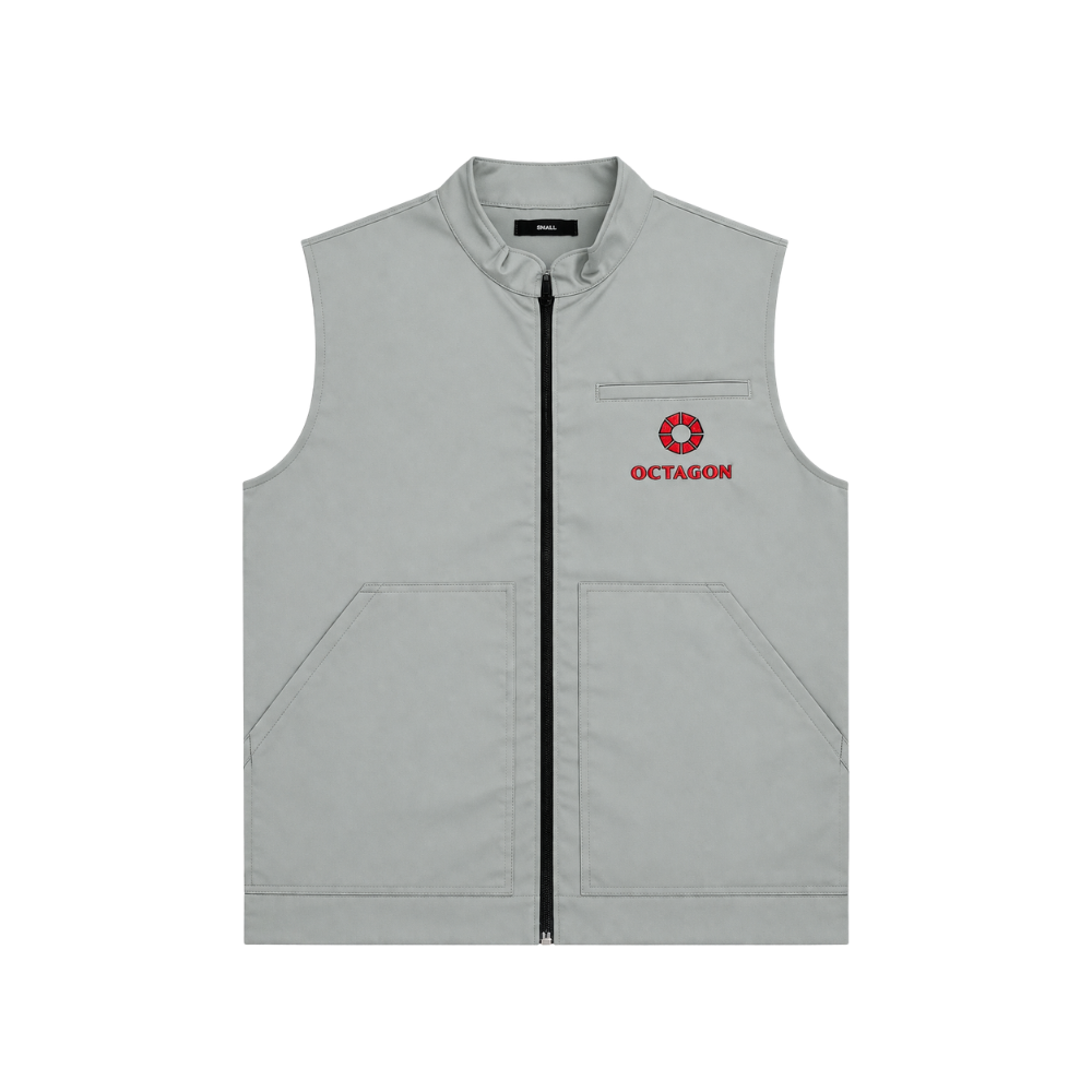 Gray vest with Octagon logo