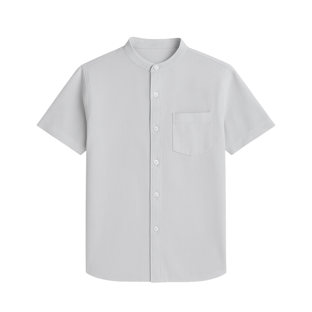 Custom Button Down - Mandarin Collar