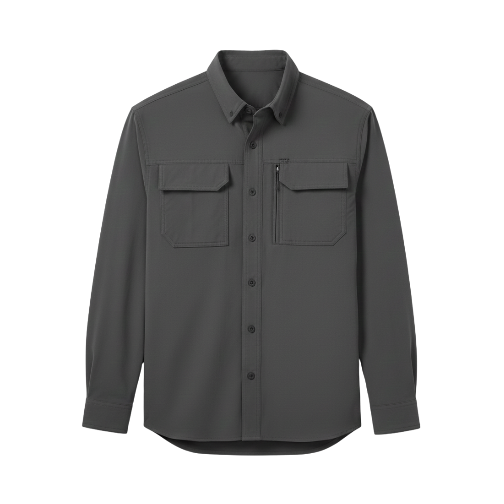 Custom Long Sleeve Button Down with Pockets