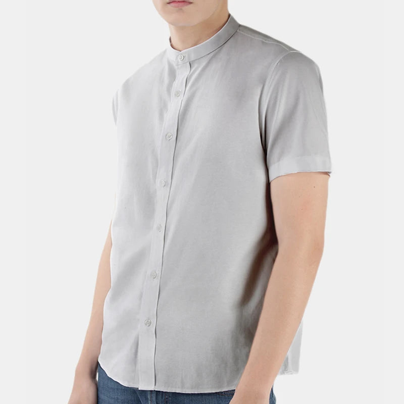 Buttondown - Mandarin Collar