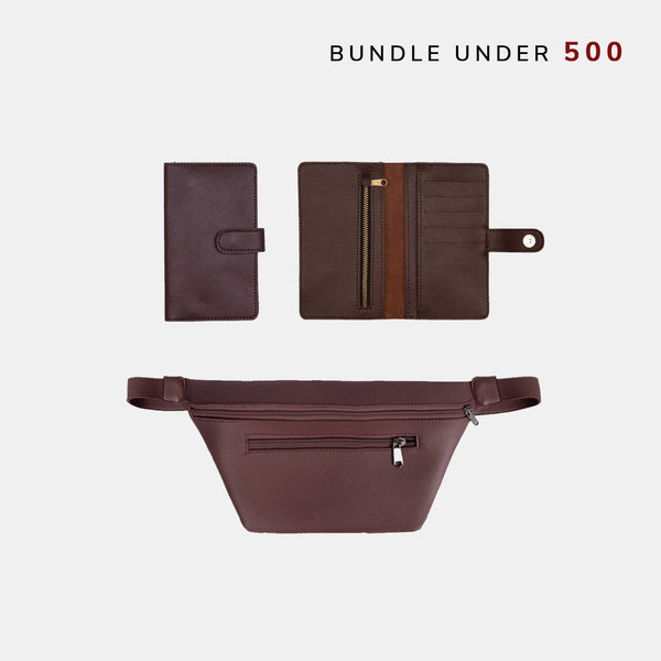 Leather Fanny Pack + Wallet