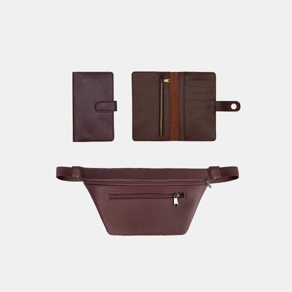 Leather Fanny Pack + Wallet