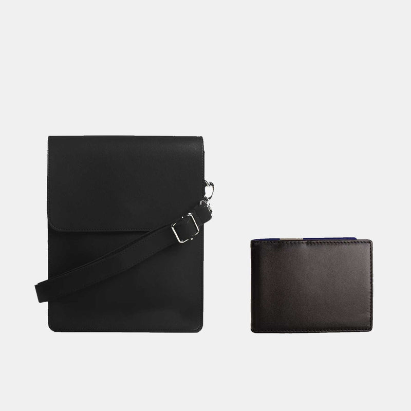 Leather Cross Body Bag + Wallet