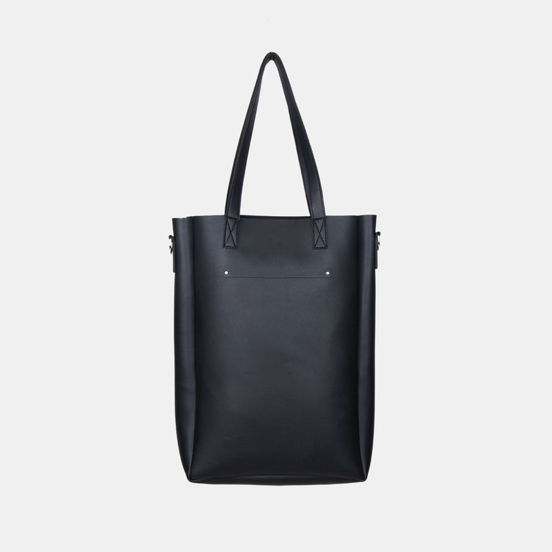 Leather Tote Bag with Sling