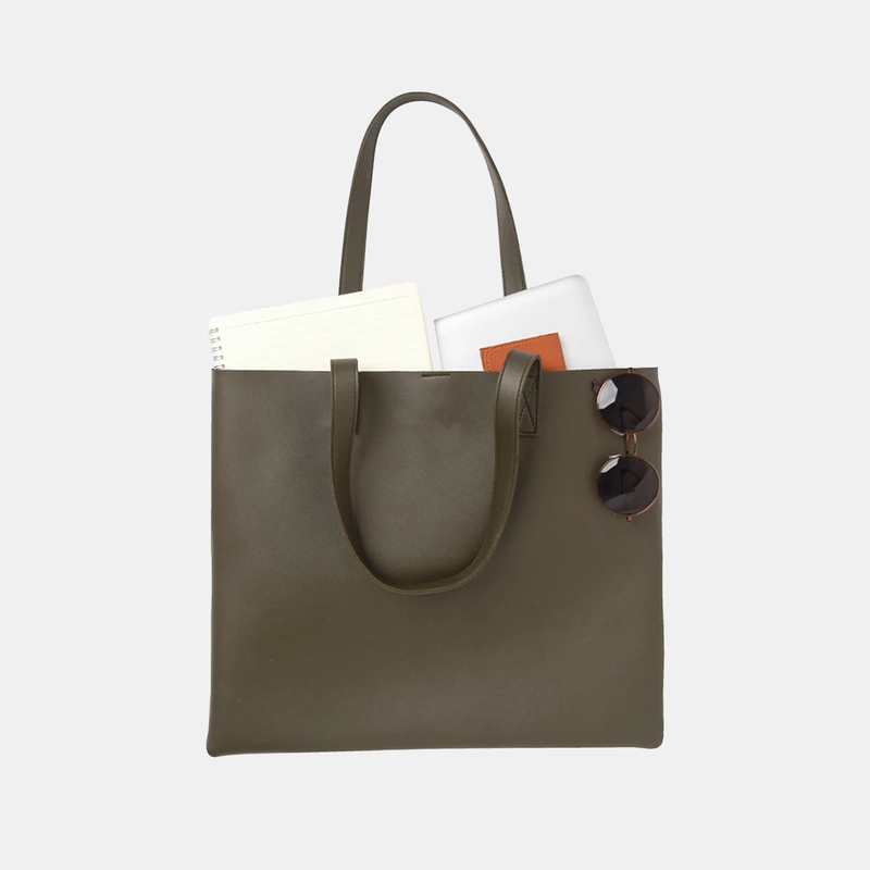 custom leather tote bag