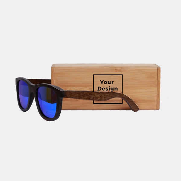 Custom Bamboo Sunglasses with Case