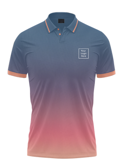 Custom full sublimation dri-fit polo shirt